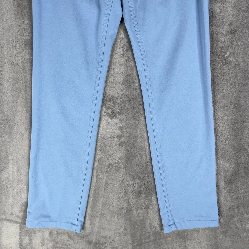 Mugsy‎ Jeans Anchors Chino Pants Men's 31x31 Straight Leg Stretch Light Blue